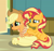 Size: 6012x5664 | Tagged: safe, artist:emeraldblast63, applejack, sunset shimmer, earth pony, pony, unicorn, comic:the tale of two sunsets, g4, comforting, crying, hoof on shoulder, implied death, implied granny smith, shawl, story included