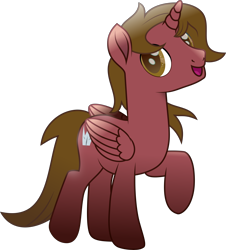 Size: 6011x6649 | Tagged: safe, artist:php178, derpibooru exclusive, oc, oc:enmity, alicorn, pony, 2023 community collab, derpibooru community collaboration, g4, rainbow roadtrip, .svg available, :d, alicorn oc, brown eyes, brown mane, brown tail, crown, folded wings, happy, highlights, horn, inkscape, jewelry, looking at you, male, male alicorn oc, movie accurate, open mouth, open smile, raised hoof, regalia, simple background, smiling, smiling at you, solo, stallion, stallion oc, svg, tail, transparent background, vector, wings