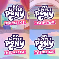 Size: 1920x1920 | Tagged: safe, edit, edited screencap, editor:itsmgh1203, screencap, pipp petals, pegasus, pony, filly filling, g5, making a meal of it, my little pony: tell your tale, sneaksy strikes again, take flight in the marestream, spoiler:g5, spoiler:my little pony: tell your tale, spoiler:tyts01e33, spoiler:tyts01e34, spoiler:tyts01e35, spoiler:tyts01e36, :o, cellphone, cloud, eyes closed, female, mare, my little pony logo, open mouth, phone, selfie, sky, smartphone, solo