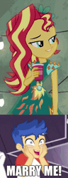 Size: 459x1200 | Tagged: safe, edit, edited screencap, screencap, flash sentry, sunset shimmer, human, equestria girls, equestria girls specials, g4, my little pony equestria girls: better together, my little pony equestria girls: dance magic, my little pony equestria girls: forgotten friendship, my little pony equestria girls: legend of everfree, my little pony equestria girls: spring breakdown, alternate hairstyle, animated, arm behind head, armpits, ass, belly button, bikini, blushing, bunset shimmer, butt, clothes, cropped, dress, female, flower, flower in hair, hand on hip, hands on cheeks, male, midriff, sarong, ship:flashimmer, shipping, shipping domino, smiling, starry eyes, straight, swimsuit, wingding eyes