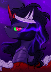 Size: 2480x3508 | Tagged: safe, artist:tizhonolulu, king sombra, pony, unicorn, the crystal empire 10th anniversary, g4, high res, male, solo, stallion