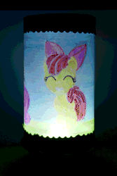 Size: 1000x1500 | Tagged: safe, artist:malte279, apple bloom, scootaloo, sweetie belle, g4, animated, craft, cutie mark crusaders, lantern, transparent paper