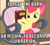 Size: 669x600 | Tagged: safe, edit, edited screencap, editor:twi clown, screencap, apple bloom, earth pony, pony, g4, somepony to watch over me, adorabloom, book, bow, caption, cute, female, filly, foal, image macro, looking at you, mare, smiling, text