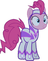Size: 398x500 | Tagged: safe, artist:pascalmulokozi2, edit, edited screencap, screencap, fili-second, pinkie pie, earth pony, pony, g4, power ponies (episode), season 4, background removed, looking at you, not a vector, power ponies, simple background, smiling, standing, transparent background