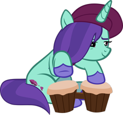 Size: 4350x4062 | Tagged: safe, artist:ironm17, onyx, pony, unicorn, g4, g5, my little pony: tell your tale, spoiler:g5, spoiler:my little pony: tell your tale, absurd resolution, beret, bongos, colored hooves, female, g5 to g4, generation leap, hat, mare, musical instrument, simple background, smiling, solo, transparent background, vector