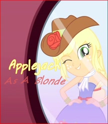 Size: 2835x3260 | Tagged: safe, applejack, human, eqg summertime shorts, equestria girls, g4, make up shake up, album, album cover, clothes, fefe dobson, high res, night, party, shoes, singer, single, skirt, solo, this is our big night