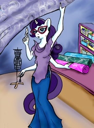 Size: 1936x2652 | Tagged: safe, artist:tielgar, rarity, unicorn, anthro, g4, female, four arms, multiple arms, solo