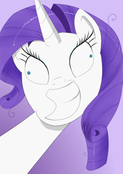Size: 2894x4093 | Tagged: safe, artist:fizzban08, rarity, pony, unicorn, g4, crazy face, derp, faic, female, gradient background, solo