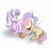 Size: 1024x1024 | Tagged: safe, artist:sagasshi, diamond tiara, scootaloo, earth pony, pony, ask chubby diamond, ask gamer scootaloo, g4, blushing, butt, butt pillow, chubby diamond, fat, female, filly, foal, gamer scootaloo, headphones, larger female, lesbian, nintendo ds, onomatopoeia, physique difference, plot, ship:scootiara, shipping, simple background, size difference, sleeping, smaller female, sound effects, thin, white background, zzz