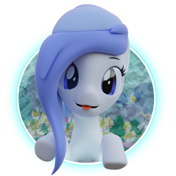 Size: 2000x2000 | Tagged: safe, artist:riizatensely, oc, oc only, earth pony, pony, 3d, :p, blue eyes, female, high res, mare, simple background, solo, tongue out, transparent background