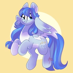Size: 894x894 | Tagged: safe, artist:fizzlefer, oc, oc only, pegasus, pony, gradient background, solo