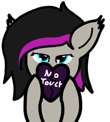 Size: 459x510 | Tagged: safe, artist:cocacola1012, oc, oc only, oc:scarrly, bat pony, pony, heart, simple background, solo, text, transparent background