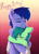 Size: 748x1041 | Tagged: safe, artist:kaylemi, oc, oc only, oc:kaylemi, earth pony, pegasus, pony, duo, earth pony oc, eyes closed, female, gradient background, hug, male, oc x oc, pegasus oc, shipping