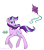 Size: 2092x2352 | Tagged: safe, artist:hayley566, starlight glimmer, pony, unicorn, g4, female, flowing mane, glowing, glowing horn, high res, horn, kite, magic, simple background, smiling, solo, telekinesis, transparent background