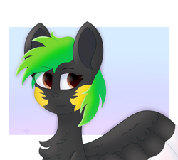 Size: 4000x3600 | Tagged: safe, artist:gaffy, oc, oc only, pony, request, smiling, solo, wings