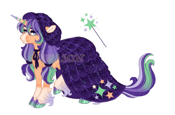Size: 3500x2300 | Tagged: safe, artist:gigason, oc, oc:wand swish, pony, unicorn, cloak, clothes, cloven hooves, female, high res, mare, obtrusive watermark, simple background, solo, transparent background, watermark