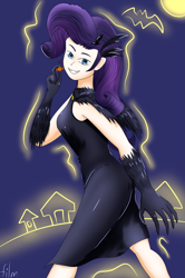Size: 2133x3216 | Tagged: safe, artist:film77asq, rarity, human, g4, clothes, costume, halloween, high res, holiday, humanized, solo