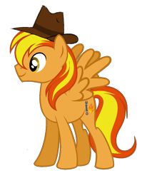 Size: 848x1064 | Tagged: safe, artist:existencecosmos188, oc, oc only, pegasus, pony, hat, male, pegasus oc, simple background, smiling, solo, stallion, transparent background, wings