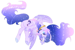 Size: 400x265 | Tagged: safe, artist:existencecosmos188, oc, oc only, oc:existence, alicorn, pony, alicorn oc, base used, butt, ethereal mane, hoof polish, horn, plot, simple background, starry mane, transparent background, wings