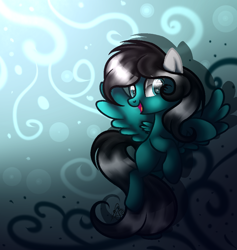 Size: 946x998 | Tagged: safe, artist:aquasky987, oc, oc only, pegasus, pony, abstract background, base used, female, mare, pegasus oc, smiling, solo, wings