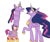 Size: 2400x2000 | Tagged: safe, artist:rocket-lawnchair, sunny starscout, twilight sparkle, alicorn, earth pony, pony, g5, :s, clothes, concave belly, cosplay, costume, creeped out, crown, duo, ethereal mane, ethereal tail, filly, filly sunny starscout, folded wings, height difference, high res, hoof shoes, i am not that tall, jesus christ how horrifying, jewelry, long legs, long mane, long neck, long tail, necc, older, older twilight, older twilight sparkle (alicorn), open mouth, open smile, peytral, pinpoint eyes, princess shoes, princess twilight 2.0, raised hoof, regalia, shocked, shocked expression, shrunken pupils, simple background, slender, smiling, sunny and her heroine, surprised, surprised face, tail, tall, the burdened, thin, twilight sparkle (alicorn), wavy mouth, white background, wings, younger