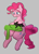 Size: 253x356 | Tagged: safe, artist:newpone, pinkie pie, oc, oc:anon, oc:anon stallion, pony, g4, aggie.io, blue eyes, blushing, cute, cutie mark, diapinkes, eyebrows, eyes open, female, gray background, head pat, intimate, male, mare, pat, simple background, sitting, sleeping, smiling, stallion, weapons-grade cute