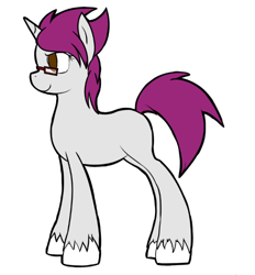 Size: 500x538 | Tagged: safe, artist:sketchypon3, oc, oc only, oc:black forest java, pony, unicorn, female, glasses, mare, simple background, solo, white background