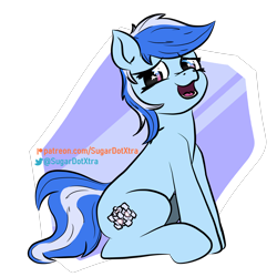 Size: 3120x3120 | Tagged: safe, artist:sugardotxtra, oc, oc only, earth pony, pony, commission, companion cube, high res, portal (valve), simple background, solo, starry eyes, transparent background, wingding eyes