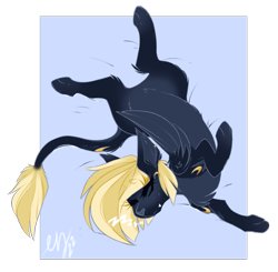 Size: 1507x1479 | Tagged: safe, artist:ezzerie, oc, oc:kamilah, sphinx, ear piercing, earring, jewelry, leonine tail, piercing, sleeping, solo, stretch, tail