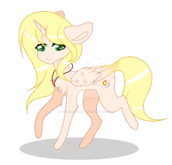 Size: 400x386 | Tagged: safe, artist:existencecosmos188, oc, oc only, alicorn, pony, alicorn oc, chest fluff, deviantart watermark, horn, jewelry, necklace, obtrusive watermark, raised hoof, simple background, solo, transparent background, watermark, wings