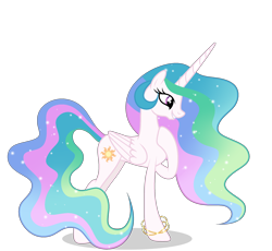 Size: 2084x1916 | Tagged: safe, artist:existencecosmos188, princess celestia, alicorn, pony, g4, base used, ethereal mane, eyelashes, female, grin, hoof on chest, long legs, long mane, long tail, looking down, mare, simple background, slender, smiling, solo, starry mane, tail, tall, thin, transparent background