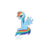 Size: 400x399 | Tagged: safe, artist:samuel-neocros, rainbow dash, pegasus, pony, g4, chest fluff, female, mare, simple background, smiling, solo, transparent background, wings