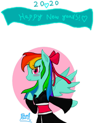 Size: 727x942 | Tagged: safe, artist:samuel-neocros, rainbow dash, pegasus, pony, g4, alternate design, bow, clothes, female, hair bow, kimono (clothing), mare, simple background, solo, transparent background, wings