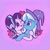 Size: 2048x2048 | Tagged: safe, artist:sophie scruggs, starlight glimmer, trixie, pony, unicorn, g4, duo, duo female, female, heart, heart eyes, high res, lesbian, mare, ship:startrix, shipping, wingding eyes
