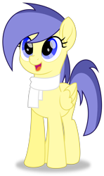 Size: 3000x5065 | Tagged: safe, artist:keronianniroro, oc, oc:sapphire star, pegasus, pony, clothes, movie accurate, open mouth, scarf, simple background, solo, transparent background, vector