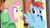 Size: 1920x1080 | Tagged: safe, screencap, fluttershy, rainbow dash, pegasus, pony, buckball season, g4, season 6, 1080p, cute, dashabetes, duo, duo female, female, friendship express, looking at each other, looking at someone, mare, train