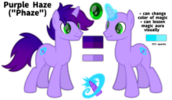 Size: 4096x2400 | Tagged: safe, artist:ponkus, oc, oc only, oc:purple haze, pony, unicorn, male, reference sheet, simple background, solo, stallion, transparent background