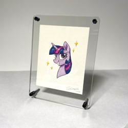 Size: 2670x2670 | Tagged: safe, artist:selenophile, twilight sparkle, pony, g4, high res, irl, photo, solo, traditional art