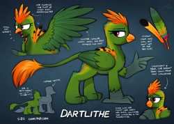 Size: 4096x2922 | Tagged: safe, artist:selenophile, oc, oc only, griffon, griffon oc, reference sheet, solo