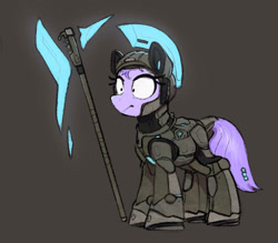 Size: 1893x1659 | Tagged: safe, artist:selenophile, oc, oc only, pony, armor, axe, solo, weapon