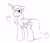 Size: 1937x1668 | Tagged: safe, artist:selenophile, princess luna, alicorn, pony, g4, butt, female, levitation, looking back, magic, mare, missing accessory, monochrome, moonbutt, plot, smiling, solo, telekinesis