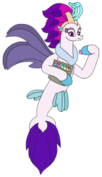 Size: 1720x2971 | Tagged: safe, artist:supahdonarudo, queen novo, seapony (g4), series:novoember, g4, my little pony: the movie, candy, food, holding, simple background, solo, taffy, transparent background