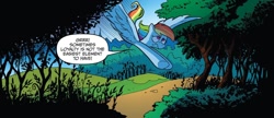 Size: 1334x578 | Tagged: safe, artist:andy price, idw, rainbow dash, pegasus, pony, g4, spoiler:comic, spoiler:comicannual2017, spoiler:guardians of harmony, dialogue, female, mare, solo, speech bubble