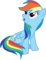 Size: 3000x3923 | Tagged: safe, artist:cloudy glow, rainbow dash, pegasus, pony, g4, party pooped, .ai available, high res, simple background, solo, transparent background, vector