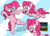 Size: 3943x2873 | Tagged: safe, artist:doodledonutart, pinkie pie, earth pony, pony, g4, female, high res, self paradox, self ponidox, solo, triality