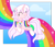 Size: 1920x1646 | Tagged: safe, artist:kabuvee, oc, oc only, pony, unicorn, female, mare, rainbow, solo