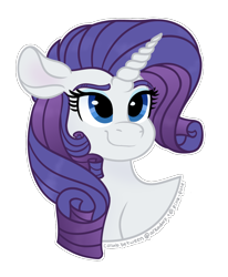 Size: 1000x1212 | Tagged: safe, artist:pink-pone, rarity, pony, g4, bust, portrait, simple background, solo, transparent background