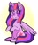 Size: 394x456 | Tagged: safe, artist:cozygh0st, twilight sparkle, alicorn, pony, g4, cute, sitting, solo, sparkly eyes, twilight sparkle (alicorn), wingding eyes