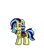Size: 320x360 | Tagged: safe, artist:pingmader, oc, oc only, oc:cinnamon string, pony, unicorn, pony town, :p, bag, braid, clothes, female, flower, flower in hair, full body, horn, mare, ponysona, saddle bag, scarf, simple background, solo, tail, tongue out, transparent background, two toned mane, two toned tail, unicorn oc