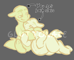 Size: 1619x1317 | Tagged: safe, artist:sexygoatgod, pony, commission, couple, cuddling, duo, female, male, pregnant, sketch, straight, wip, your character here